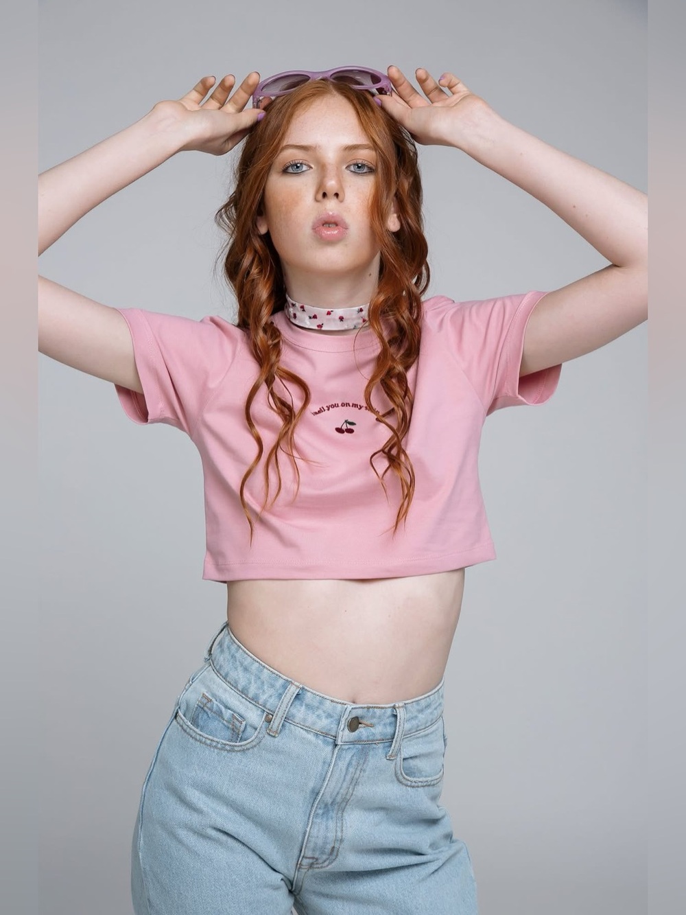 Vietnamese brand HIGHCUT Pink Cherry Crop Top NWOT